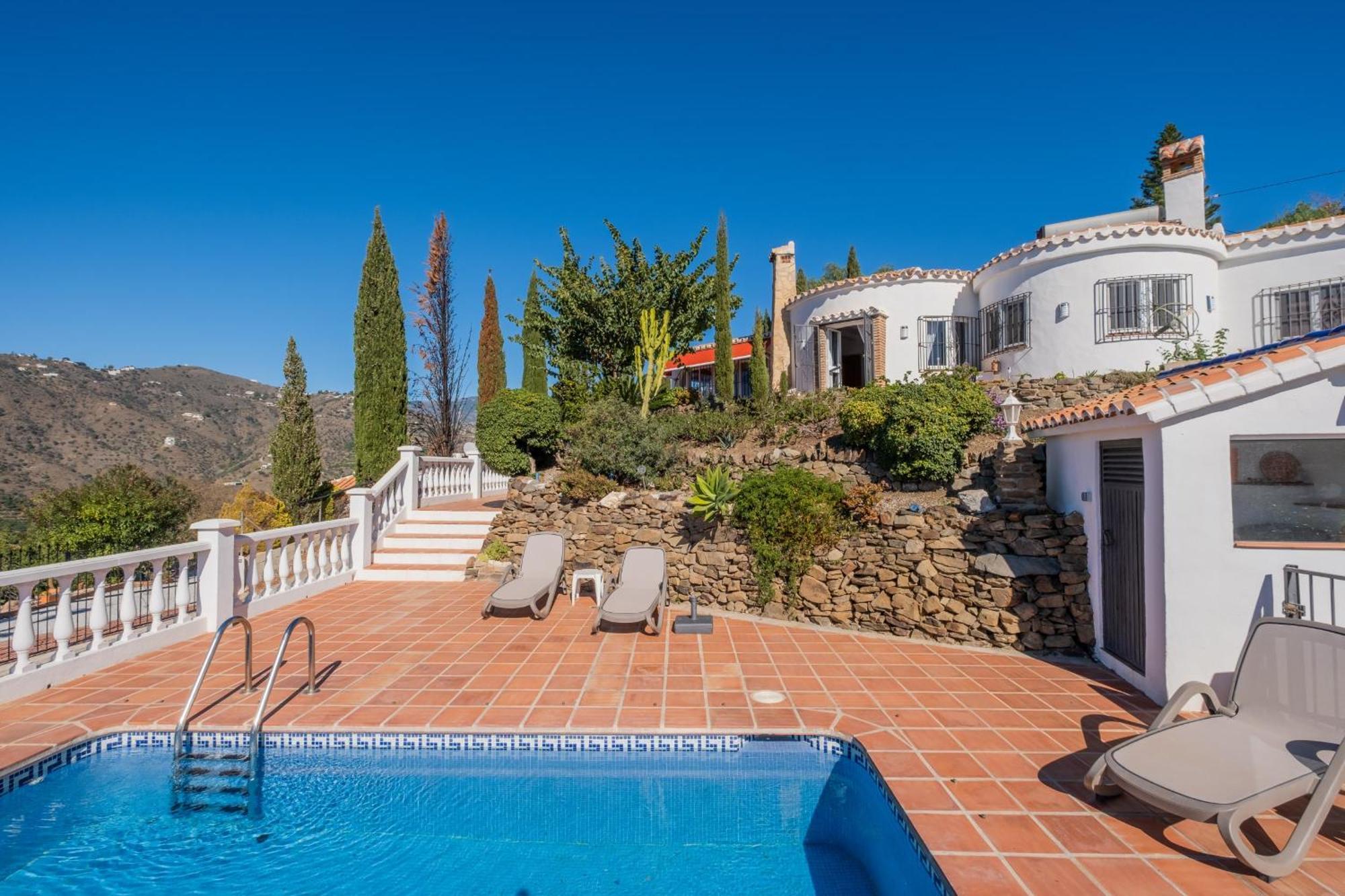 Casa La Siesta Villa With Magical View Own Pool Málaga Eksteriør bilde
