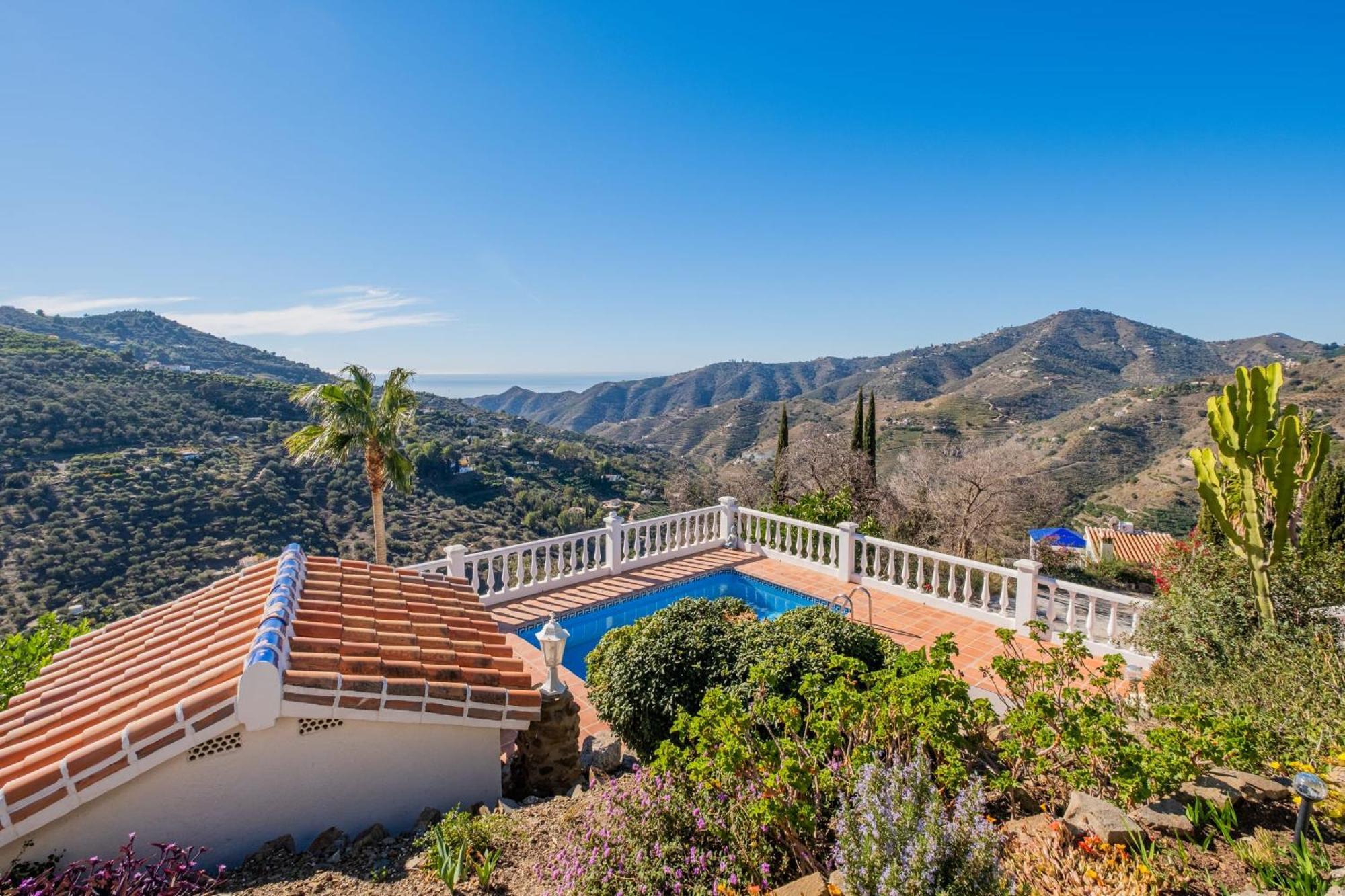 Casa La Siesta Villa With Magical View Own Pool Málaga Eksteriør bilde